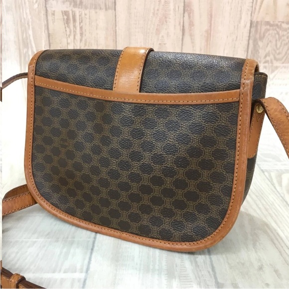 Celine Brown and Tan Shoulder Bag - Picture 3 of 10